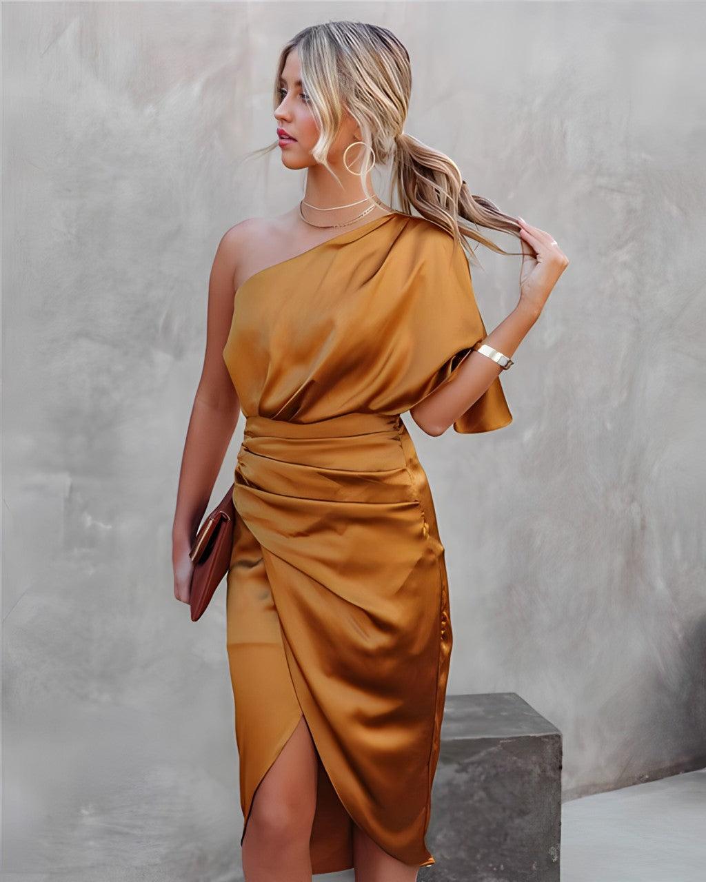 SUZANNE - Robe de soirée élégante en soie
