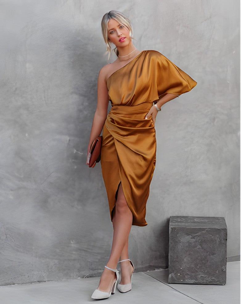 SUZANNE - Robe de soirée élégante en soie