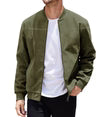 Veste homme – Coupe structurée – Double zip – Finitions côtelées – Style casual