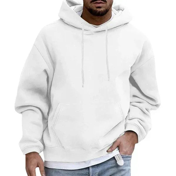Sweat à capuche homme – Coupe oversize – Tissu doux – Poche kangourou – Cordon réglable