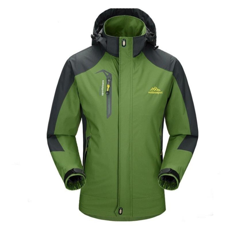 Veste zippée homme – Coupe régulière – Imperméable coupe-vent – Capuche – Poches zippées