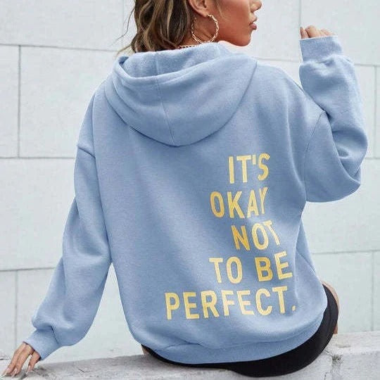 Sweat à capuche femme – Coupe oversize – Coton doux – Manches longues – Style décontracté