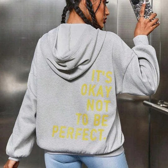 Sweat à capuche femme – Coupe oversize – Coton doux – Manches longues – Style décontracté