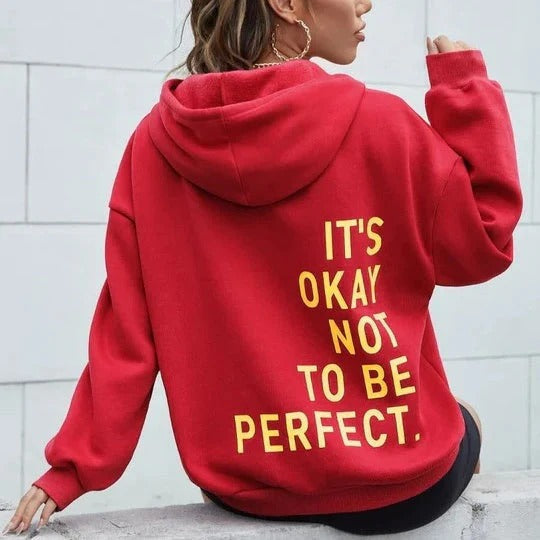 Sweat à capuche femme – Coupe oversize – Coton doux – Manches longues – Style décontracté