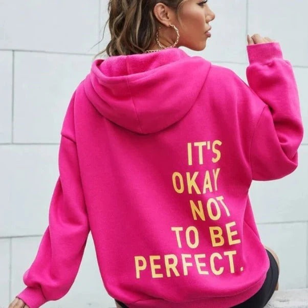 Sweat à capuche femme – Coupe oversize – Coton doux – Manches longues – Style décontracté