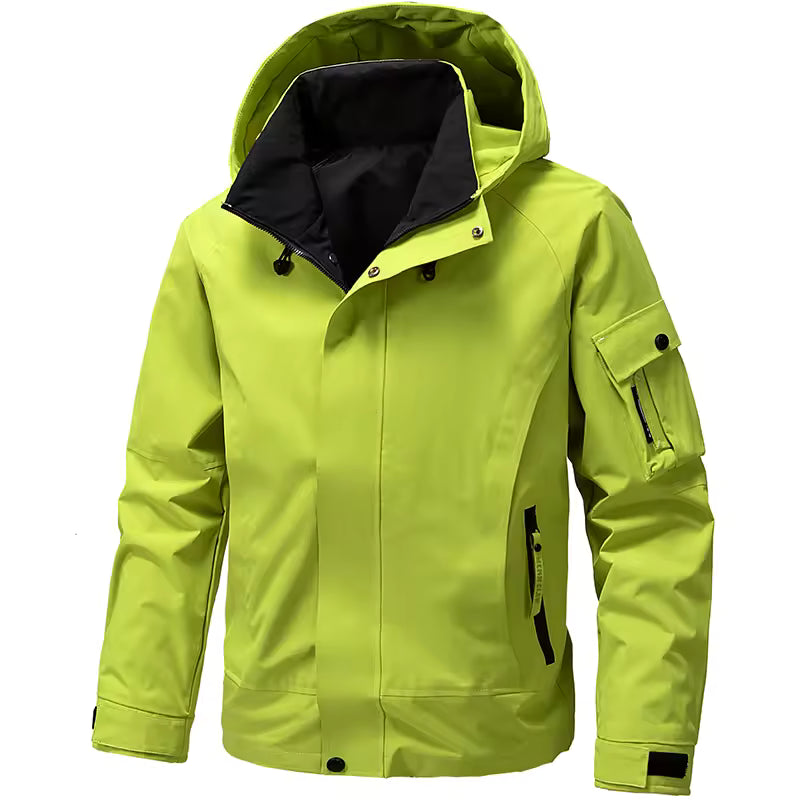 Veste softshell homme – Coupe regular – Capuche ajustable – Déperlante – Légère