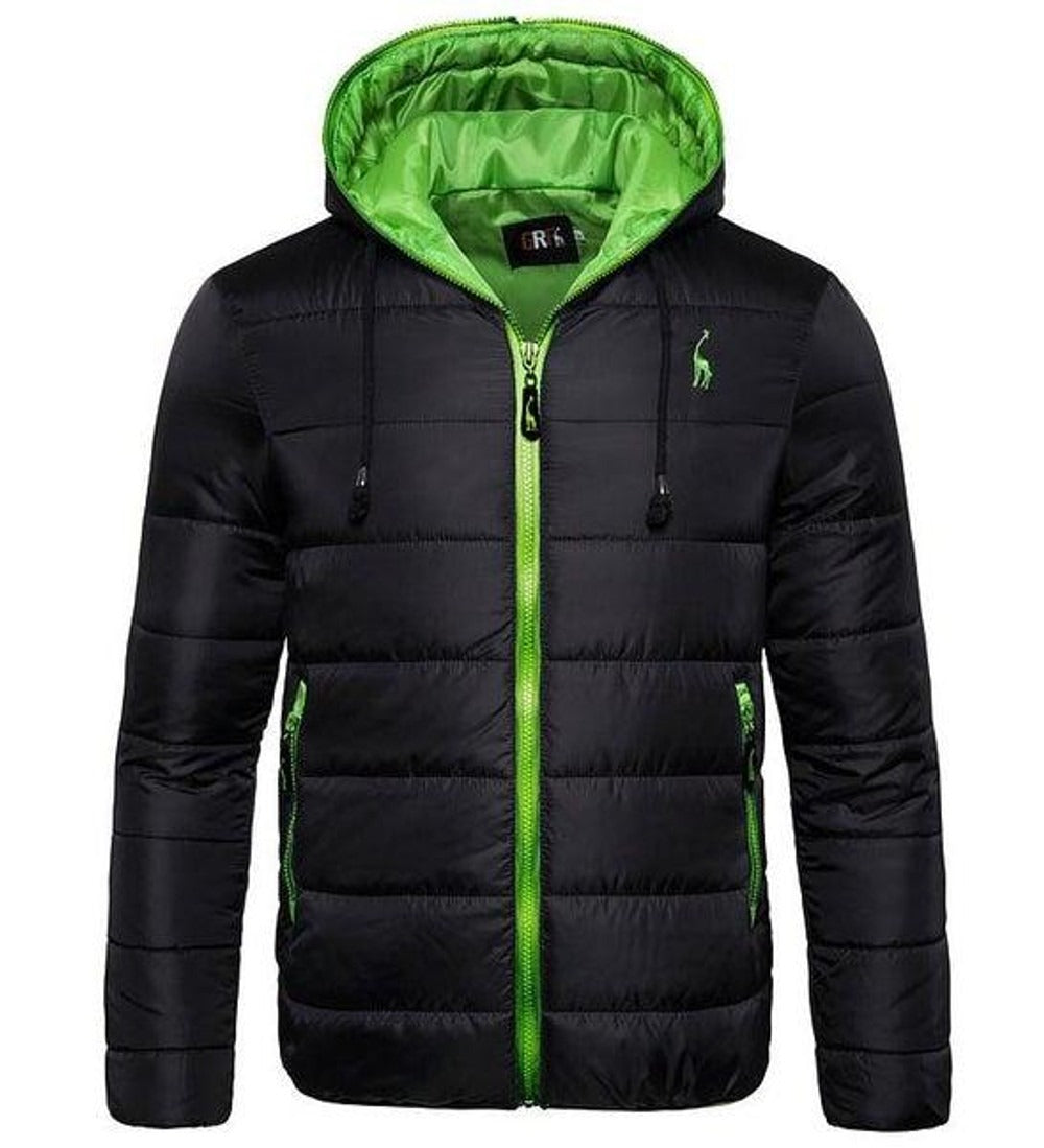 Veste matelassée homme – Coupe régulière – Capuche – Déperlante – Poches zippées