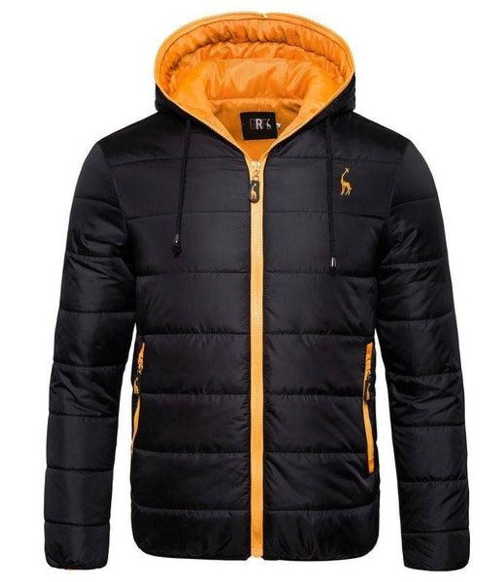 Veste matelassée homme – Coupe régulière – Capuche – Déperlante – Poches zippées