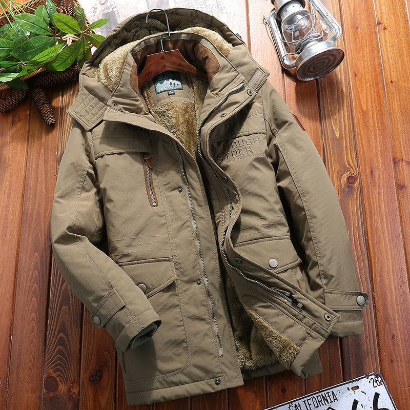 Veste matelassée homme – Coupe ample – Capuche doublée – Poches multiples – Style urbain