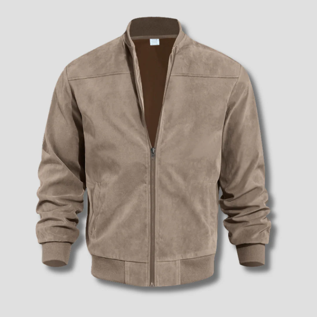 Veste bomber homme – Coupe régulière – Tissu léger – Fermeture zippée – Style minimaliste