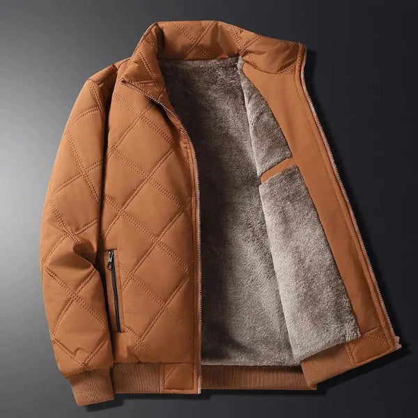 Veste matelassée homme – Coupe regular – Doublure polaire – Résistante au vent