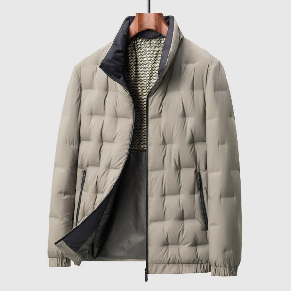 Veste homme matelassée – Duvet isolant – Coupe regular – Col montant – Poches zippées