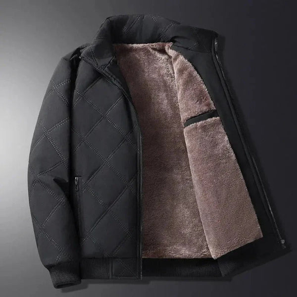 Veste matelassée homme – Coupe regular – Doublure polaire – Résistante au vent
