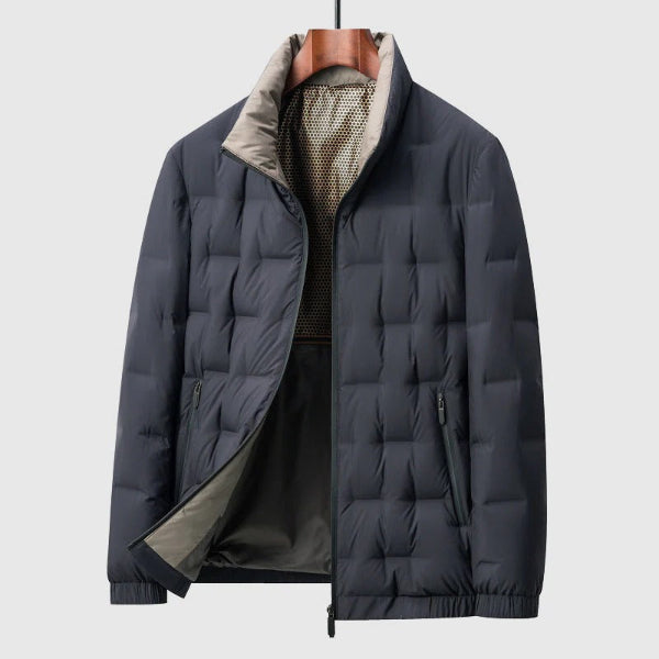 Veste homme matelassée – Duvet isolant – Coupe regular – Col montant – Poches zippées