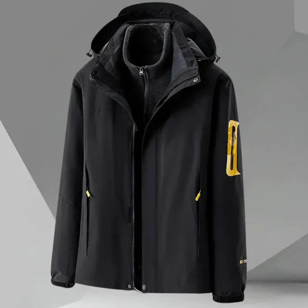 Veste coupe-vent homme – Coupe décontractée – Imperméable – Capuche – Poches zippées