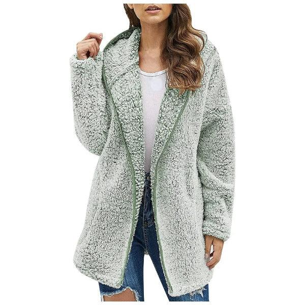 Sweat à capuche femme – Coupe oversize – Molleton doux – Manches longues confort