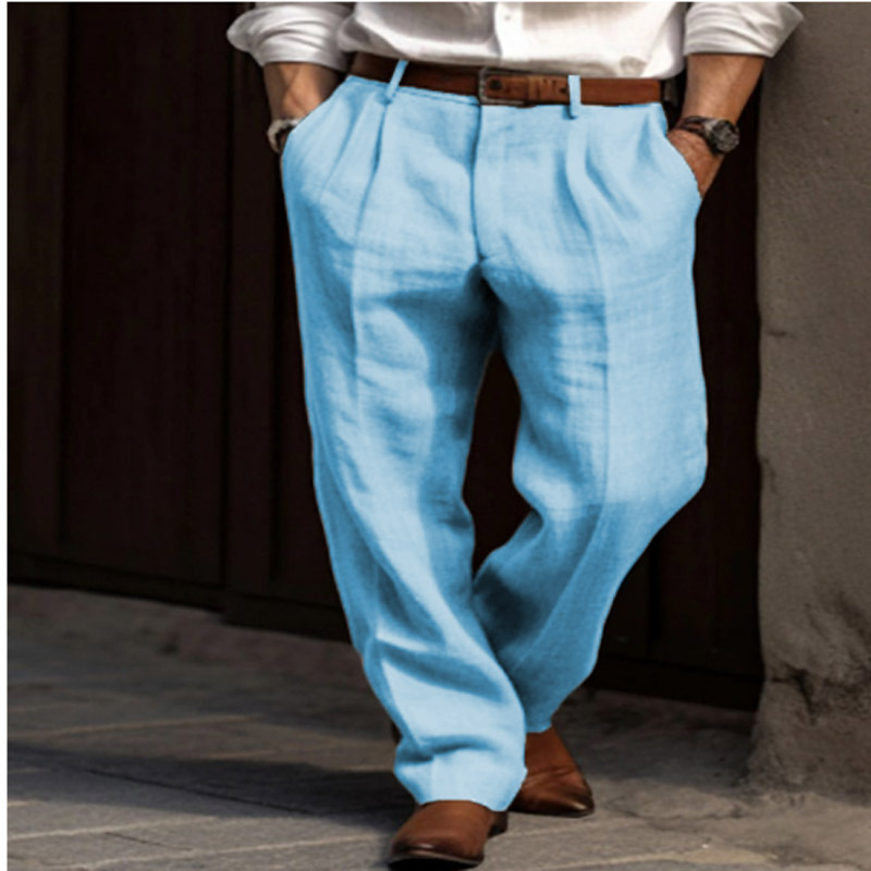 Pantalon en coton pour homme polyvalent, élégant et facile à porter