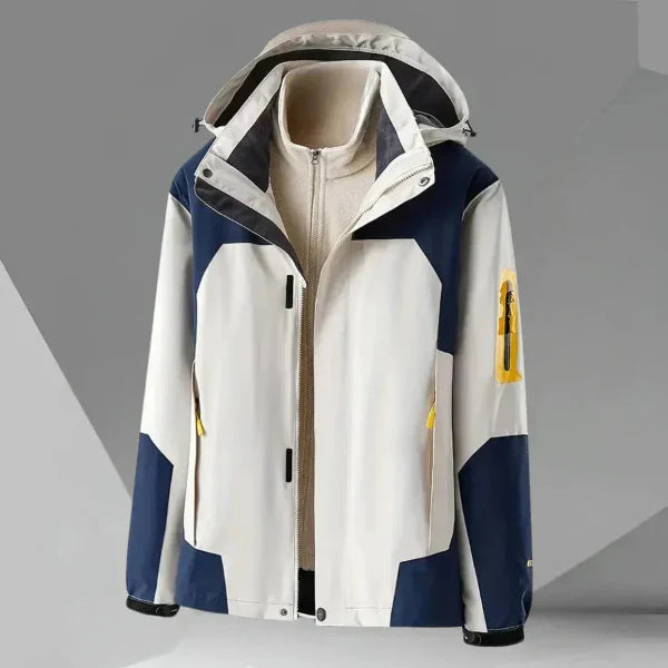 Veste coupe-vent homme – Coupe décontractée – Imperméable – Capuche – Poches zippées