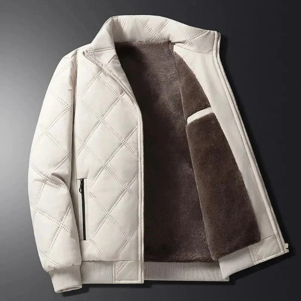 Veste matelassée homme – Coupe regular – Doublure polaire – Résistante au vent