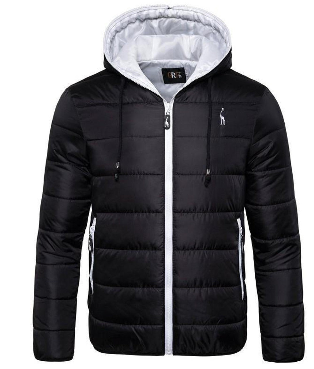 Veste matelassée homme – Coupe régulière – Capuche – Déperlante – Poches zippées
