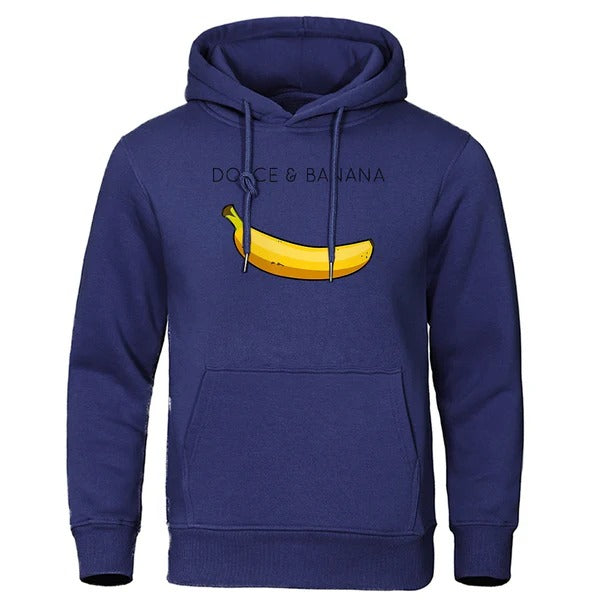 Sweat à capuche homme – Coupe décontractée – Coton – Motif graphique ludique