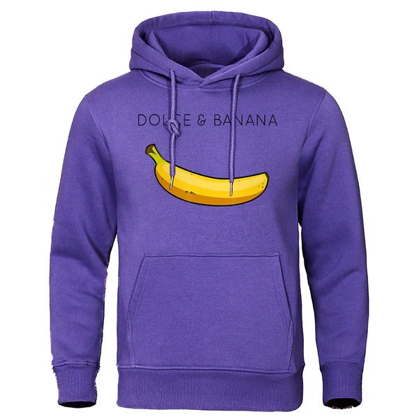 Sweat à capuche homme – Coupe décontractée – Coton – Motif graphique ludique