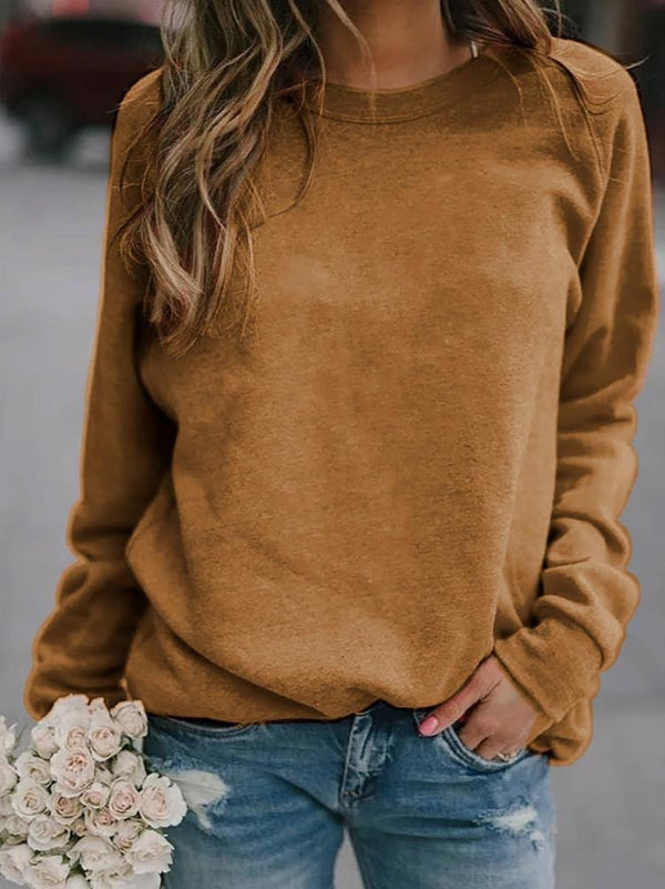Pull femme – Maille douce – Coupe décontractée – Manches longues – Col rond classique