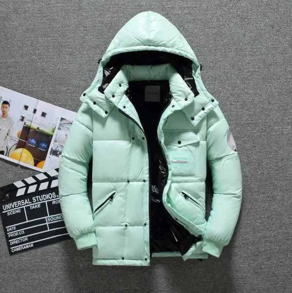 Veste matelassée homme – Déperlante – Capuche – Coupe standard – Style décontracté