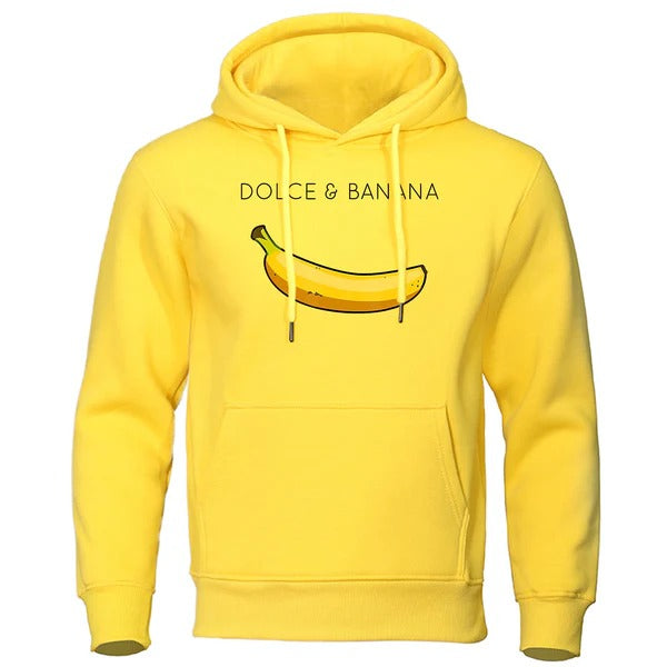Sweat à capuche homme – Coupe décontractée – Coton – Motif graphique ludique