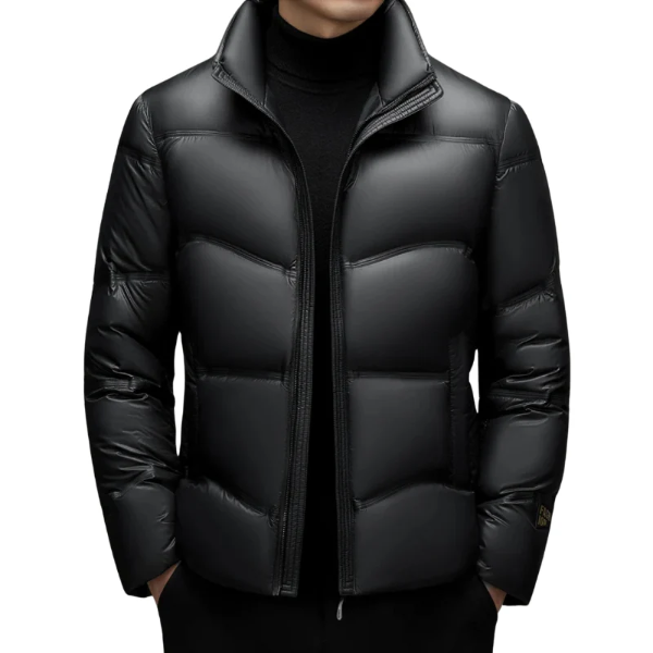 Veste matelassée homme – Coupe ajustée – Col montant – Déperlante – Zippée