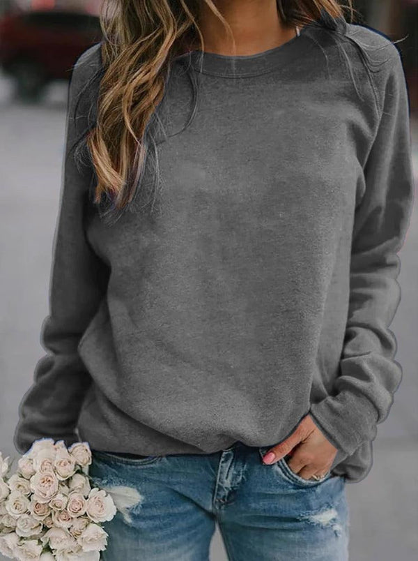 Pull femme – Maille douce – Coupe décontractée – Manches longues – Col rond classique
