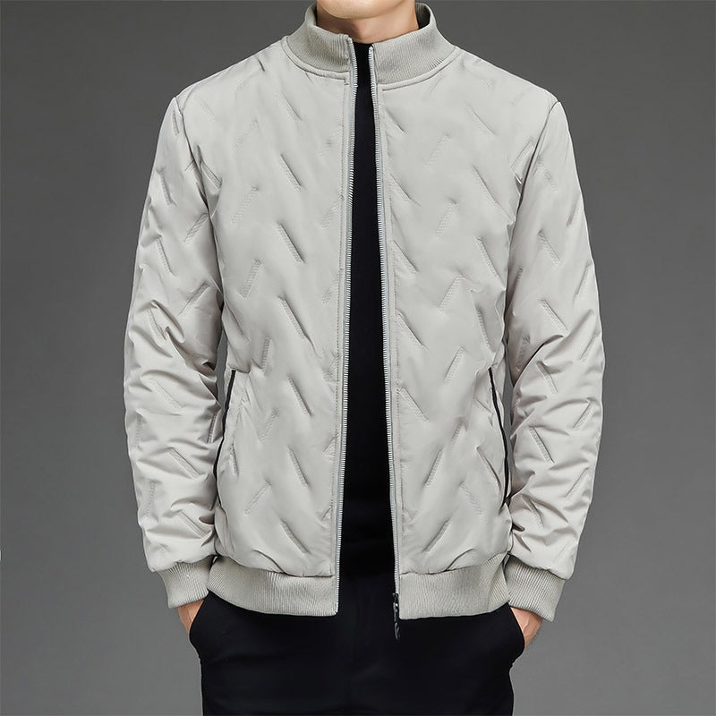 Veste matelassée homme – Duvet isolant – Coupe droite – Col montant zippé