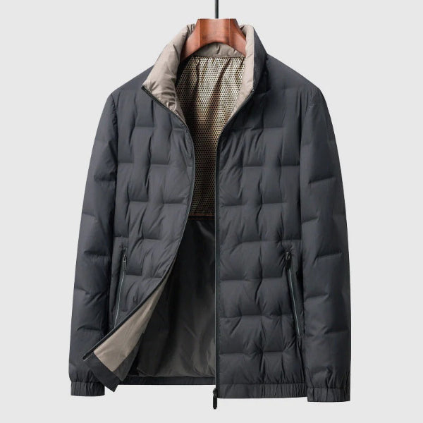 Veste homme matelassée – Duvet isolant – Coupe regular – Col montant – Poches zippées