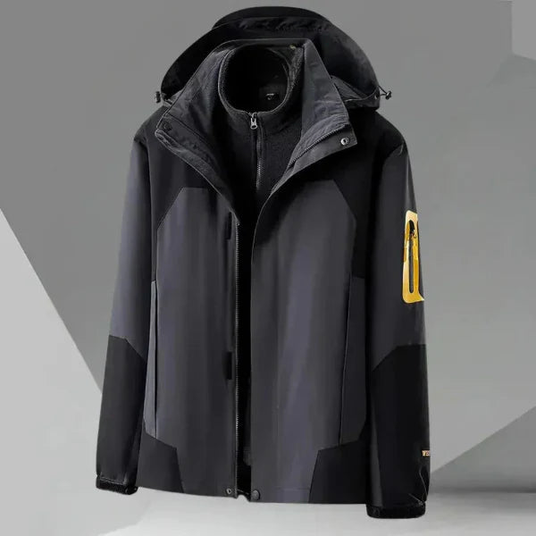Veste coupe-vent homme – Coupe décontractée – Imperméable – Capuche – Poches zippées