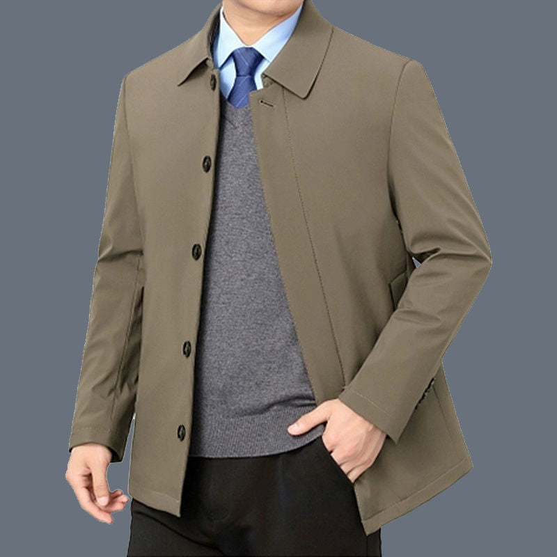 Veste boutonnée classique pour homme - Tenue décontractée élégante