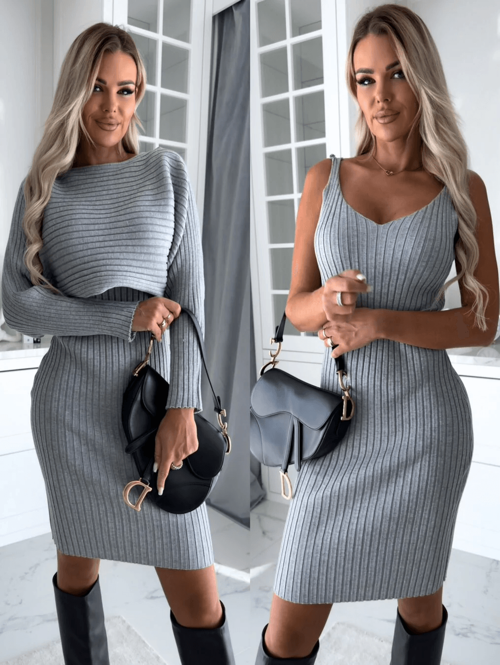 Robe sans manches avec pull offert - Confort et élégance