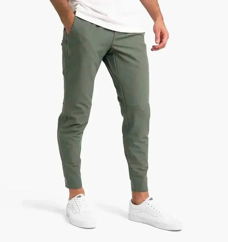 Pantalon Jogger Homme - Coupe Slim - Taille Élastique avec Cordon - Confort Stretch