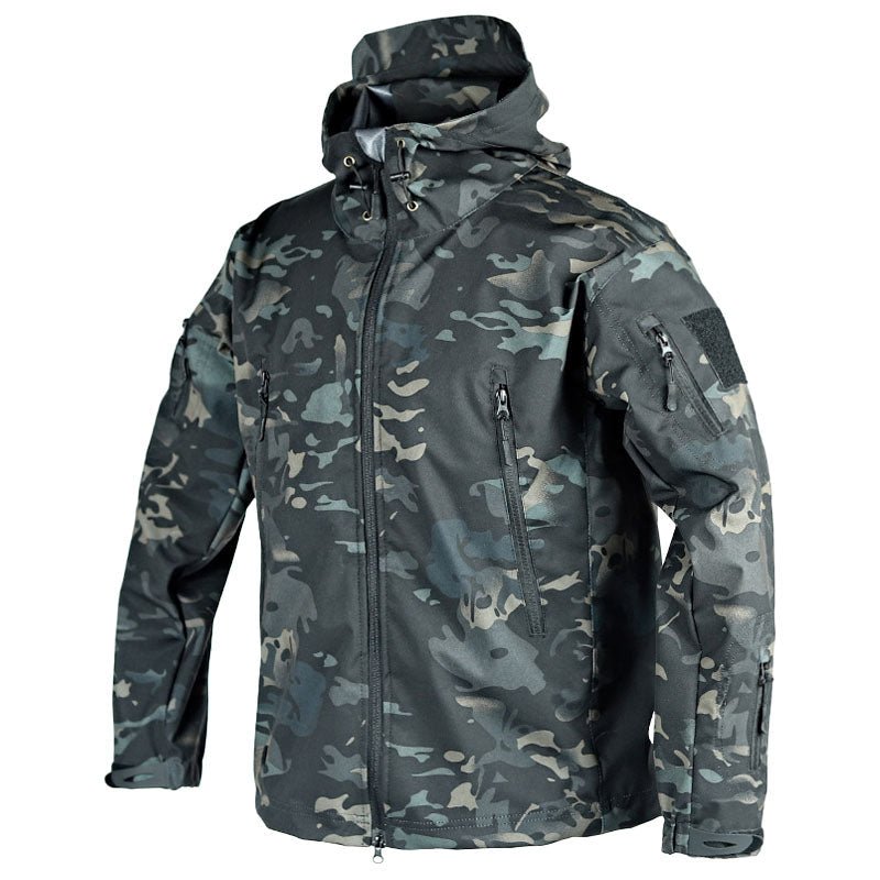 Veste d’extérieur femme – Coupe structurée – Imperméable coupe-vent – Capuche ajustable