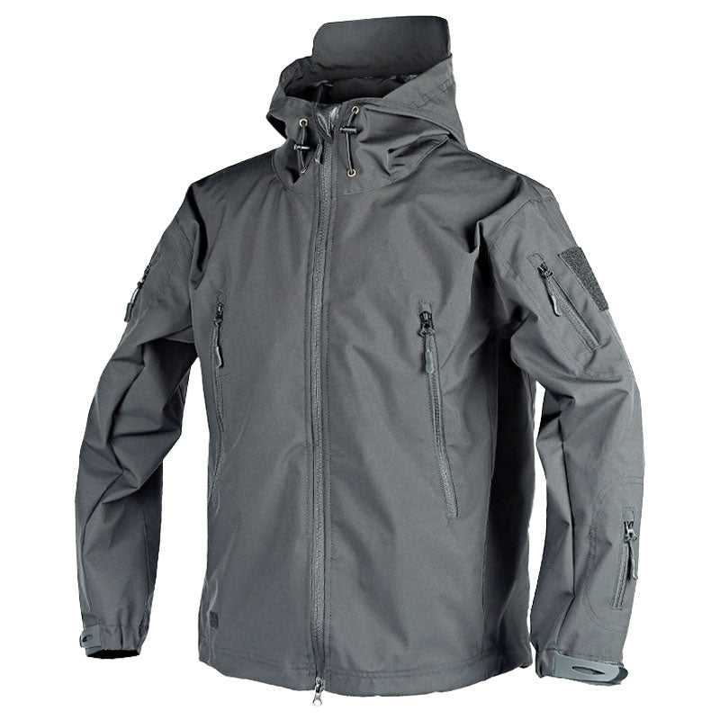 Veste d’extérieur femme – Coupe structurée – Imperméable coupe-vent – Capuche ajustable