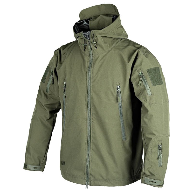Veste d’extérieur femme – Coupe structurée – Imperméable coupe-vent – Capuche ajustable