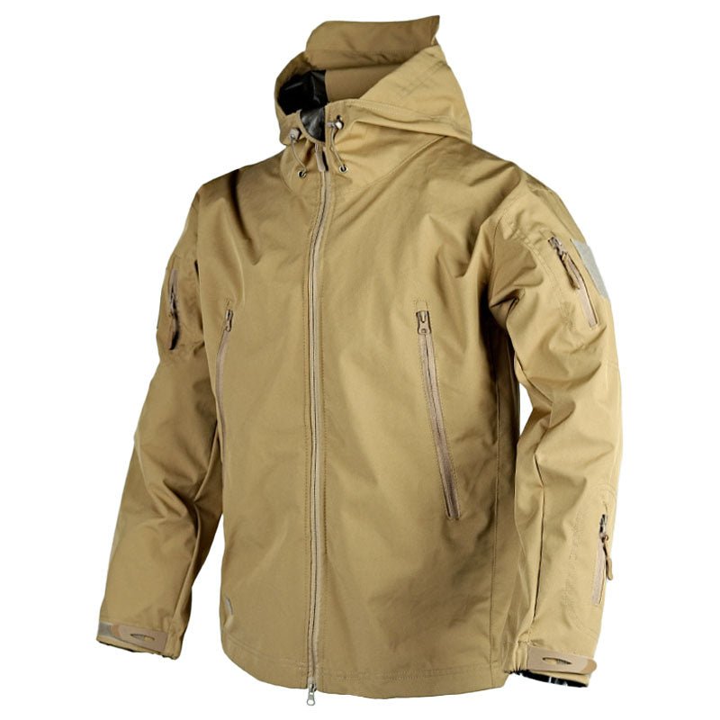 Veste d’extérieur femme – Coupe structurée – Imperméable coupe-vent – Capuche ajustable