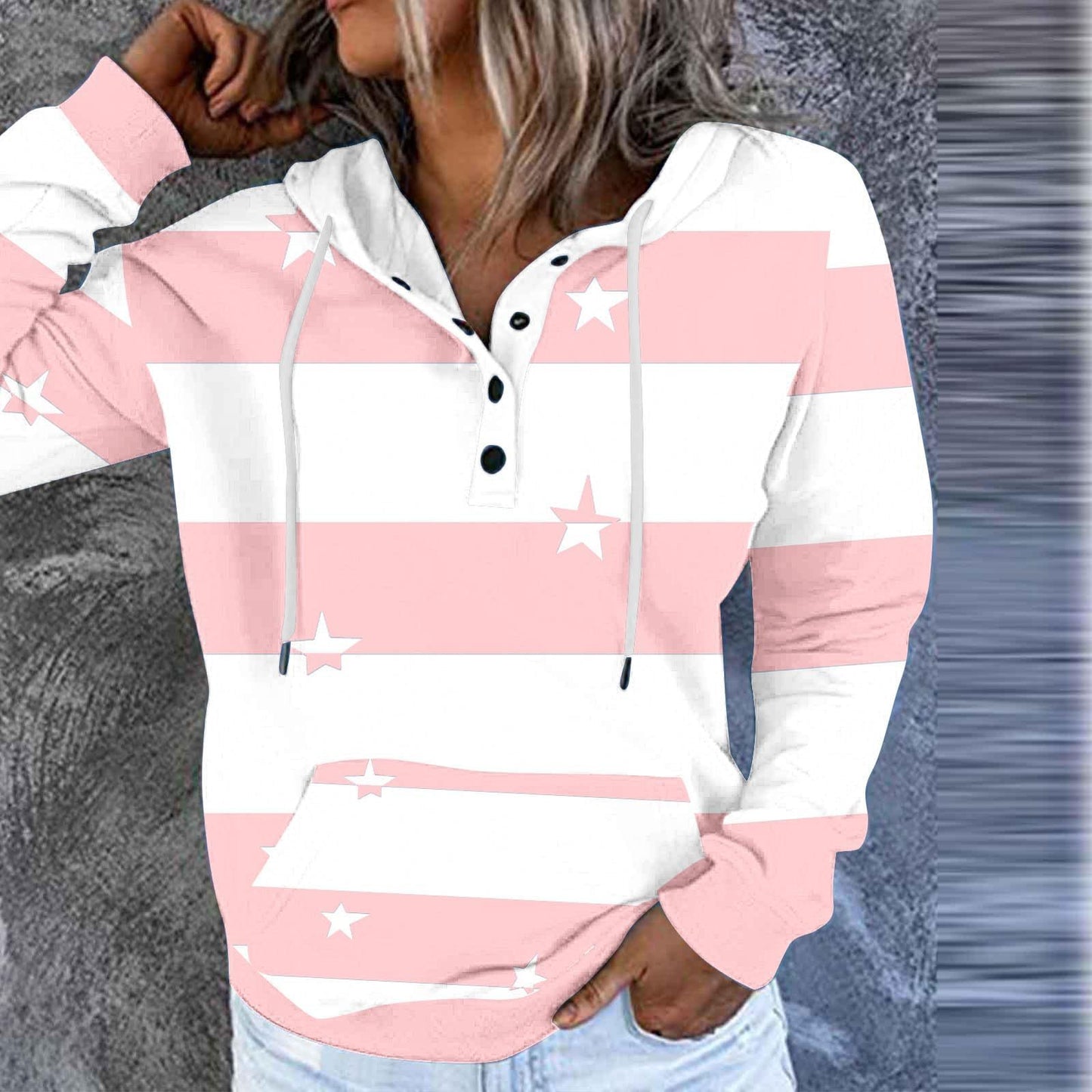 Fleur - Sweat à capuche chaud et à la mode
