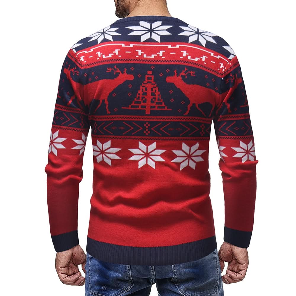 Pull festif, chaud, confortable pour hommes