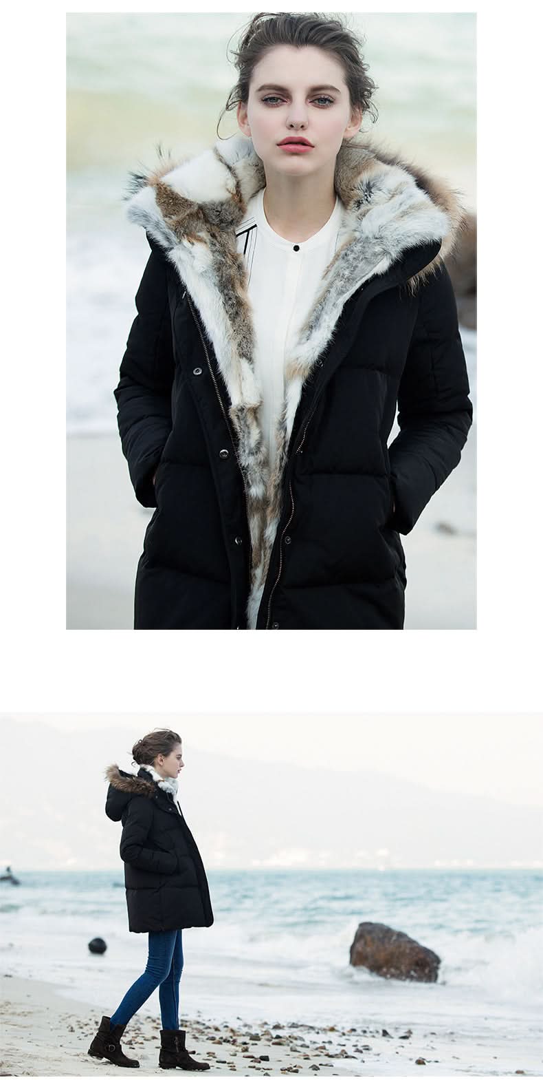 Élégant, Chaud, Confortable Manteau Puffer Damen
