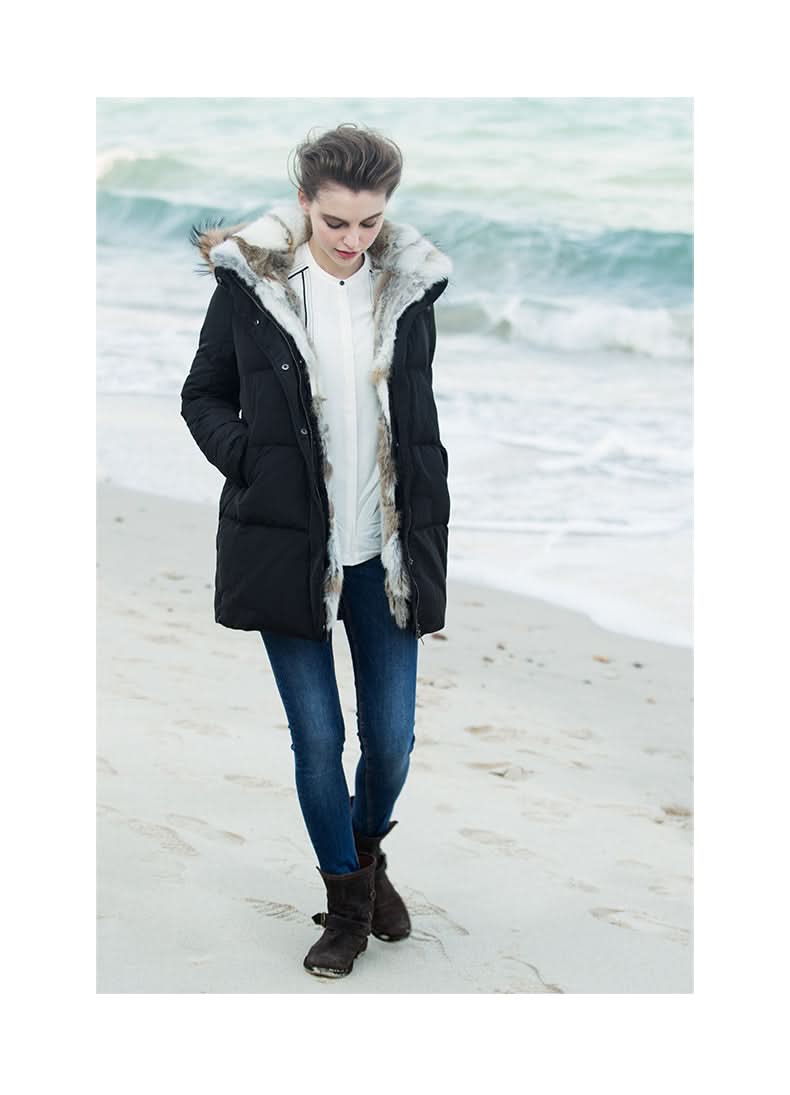 Élégant, Chaud, Confortable Manteau Puffer Damen
