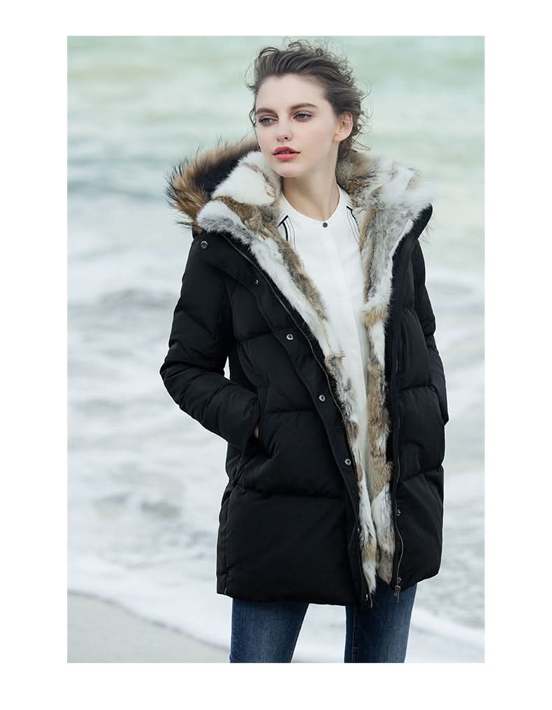 Élégant, Chaud, Confortable Manteau Puffer Damen