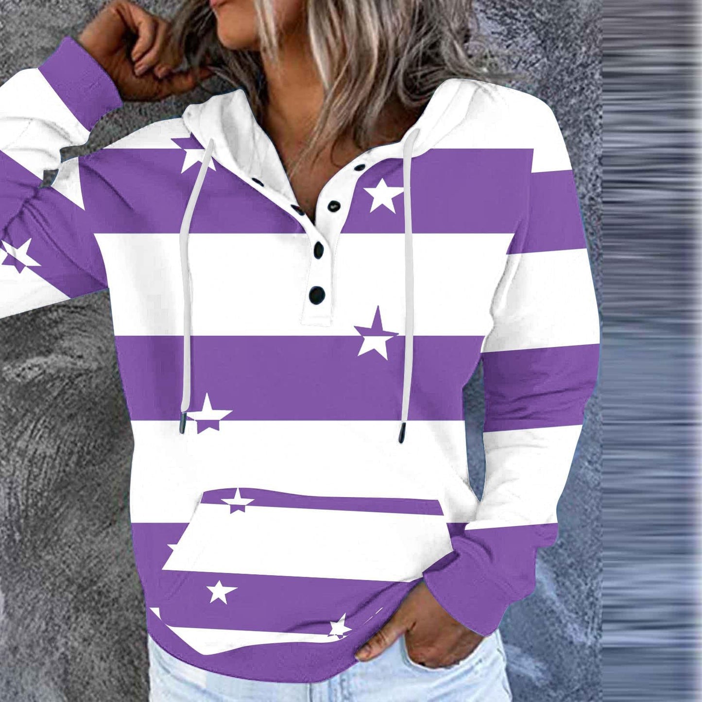 Fleur - Sweat à capuche chaud et à la mode