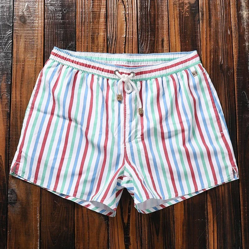 Short pour homme – Coupe décontractée – Tissu respirant – Taille élastique avec cordon