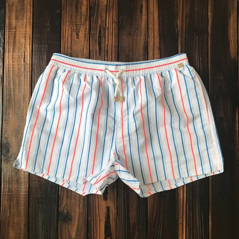 Short pour homme – Coupe décontractée – Tissu respirant – Taille élastique avec cordon
