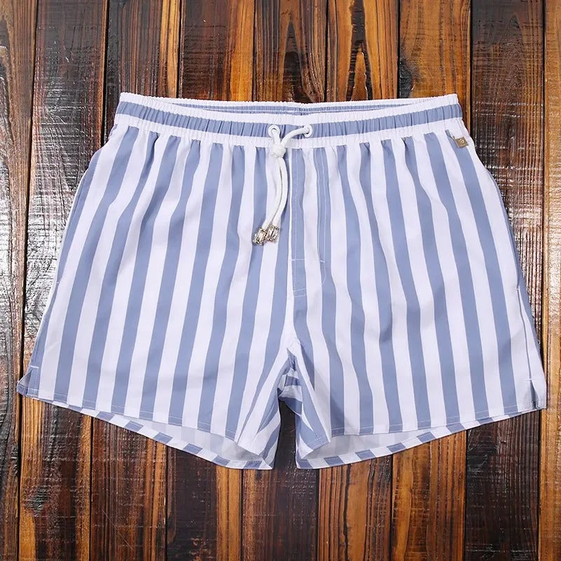 Short pour homme – Coupe décontractée – Tissu respirant – Taille élastique avec cordon
